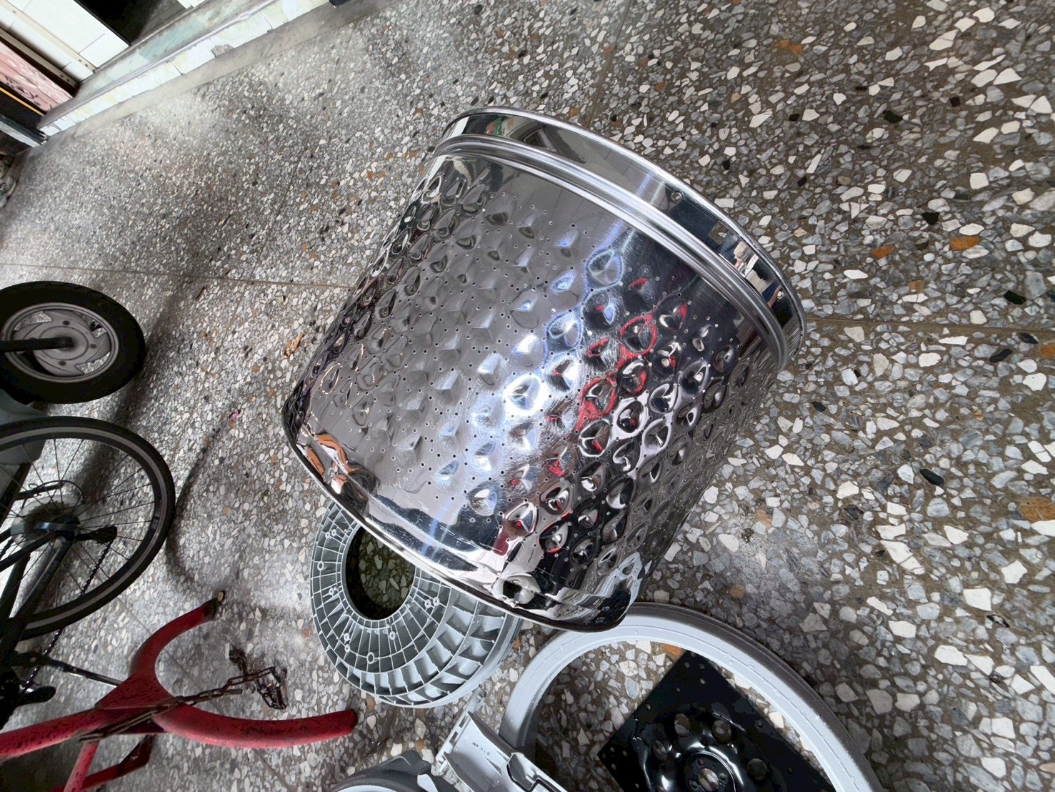 台中北屯洗鞋店滾筒式洗衣機清洗