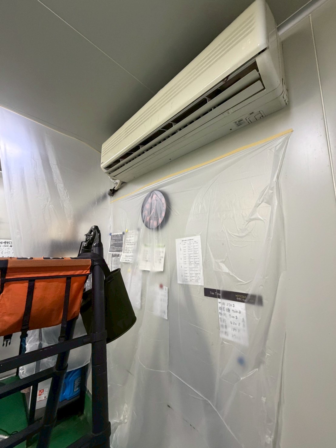 台中大雅 分離式冷氣清洗 中央廚房